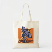 Tote Bag Observatoire spatial de radio télescope scientifiq (Devant)