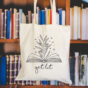 Tote Bag Obtenez un livre floral florissant