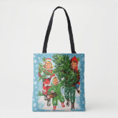Tote Bag Obtenir l'arbre de Noël (Devant)