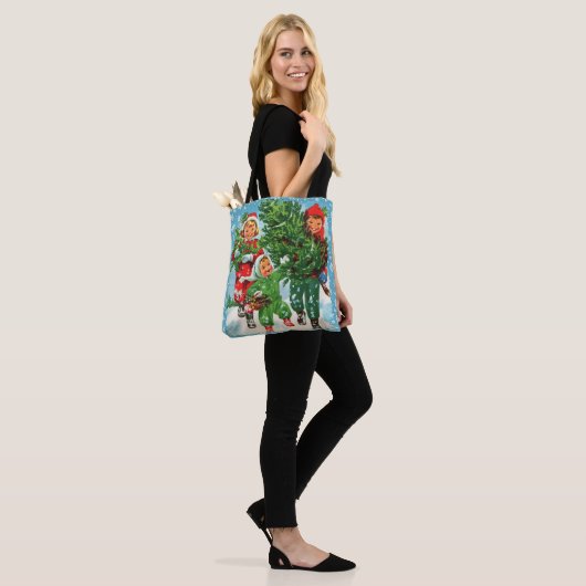 Tote Bag Obtenir l'arbre de Noël (Sur le modèle)