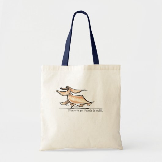Tote Bag Occupé Afghan Hound (Devant)