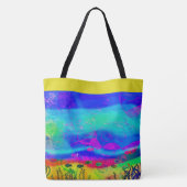 Tote Bag Océan abstrait personnalisé (Dos)