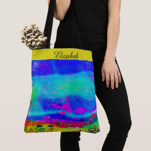Tote Bag Océan abstrait personnalisé