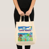 Tote Bag Océan Bleu Moctopus Mer Profonde Tropique Pour Mam (Devant (produit))