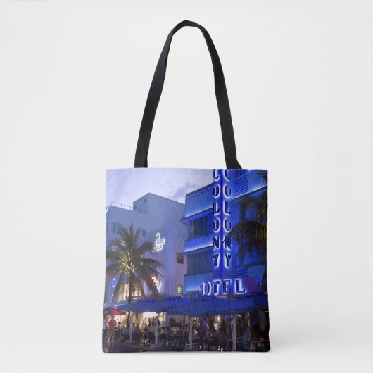 Tote Bag Ocean Drive, South Beach, Miami Beach 2 (Devant)