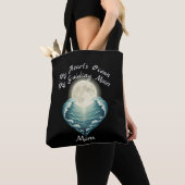 Tote Bag Ocean Heart Guiding Moon Mom (De près)