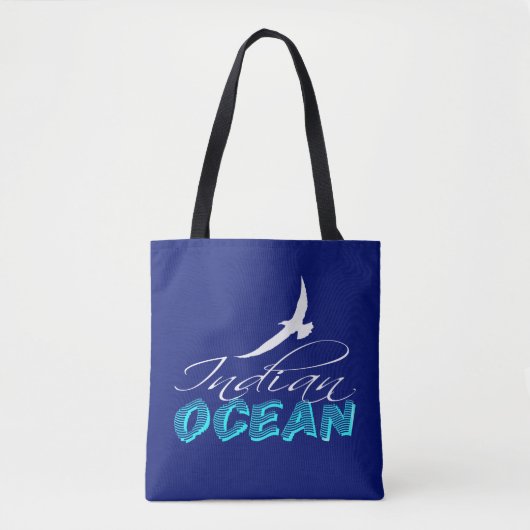 Tote Bag Océan Indien Personnalisable (Devant)