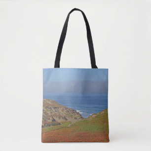 Tote Bag Ocean Landscape Photo Pacific Coast Beach
