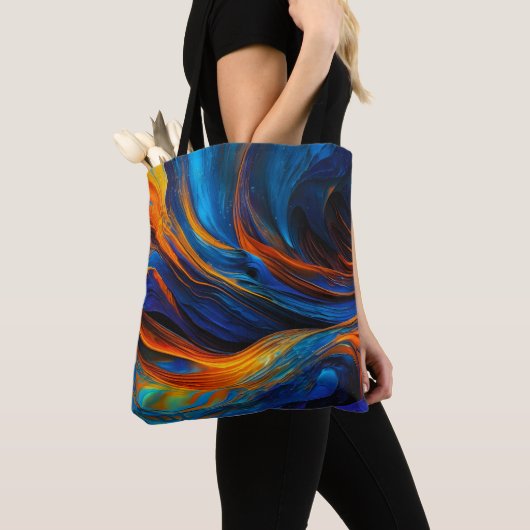 Tote Bag Ocean Lava "Astralswirl" (De près)