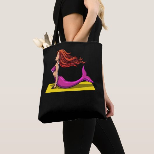 Tote Bag Ocean Mermaid Zen Yoga Exercice Magique (De près)