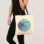 Tote Bag Océan moderne Eau Bleu Plage Abstraite Mariage (Devant (produit))