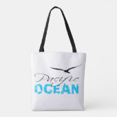 Tote Bag Océan Pacifique Blanc personnalisable (Dos)