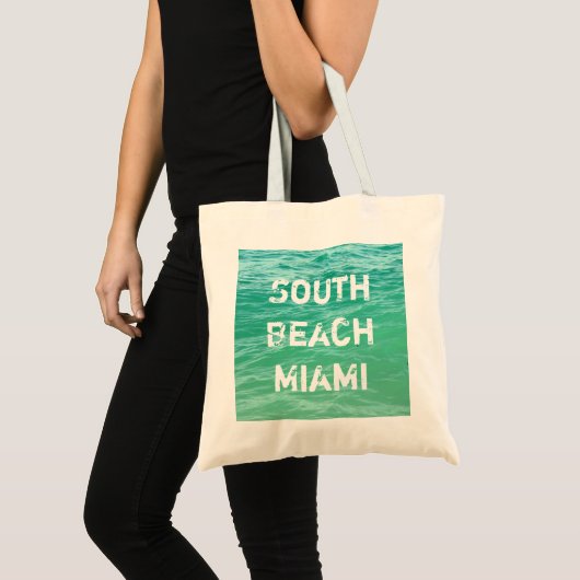 Tote Bag Ocean, South Beach Miami (Devant (produit))