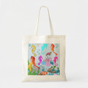 Tote Bag Ocean Wonder Seahores Et Coraux Splendor