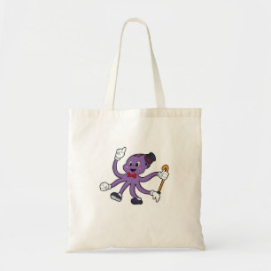 Tote Bag Octopus comme magicien avec Casquette