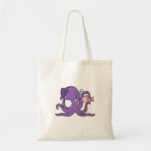 Tote Bag Octopus with Fish