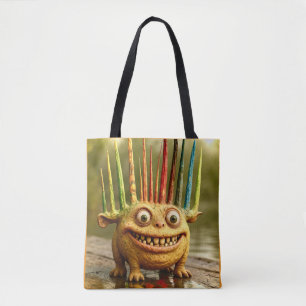 Tote Bag Odd Friends - Rainbow Spikes Monster Canvas