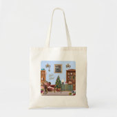 Tote Bag Ode to the Nutcracker Ballet Blue (Devant)