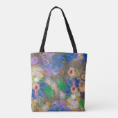 Tote Bag Odilon Redon's abstract flower background. (Dos)