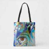 Tote Bag Oeil abstrait (Devant)