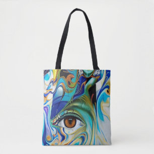 Tote Bag Oeil abstrait