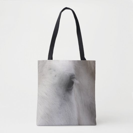 Tote Bag Oeil de cheval blanc Percheron (Devant)