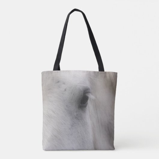 Tote Bag Oeil de cheval blanc Percheron (Dos)