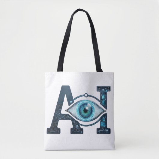 Tote Bag Œil de l'IA (Devant)