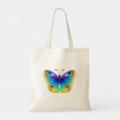 Tote Bag Oeil de paon arc-en-ciel (Dos)