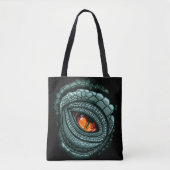 Tote Bag Œil de prédateur reptile primitif (Devant)
