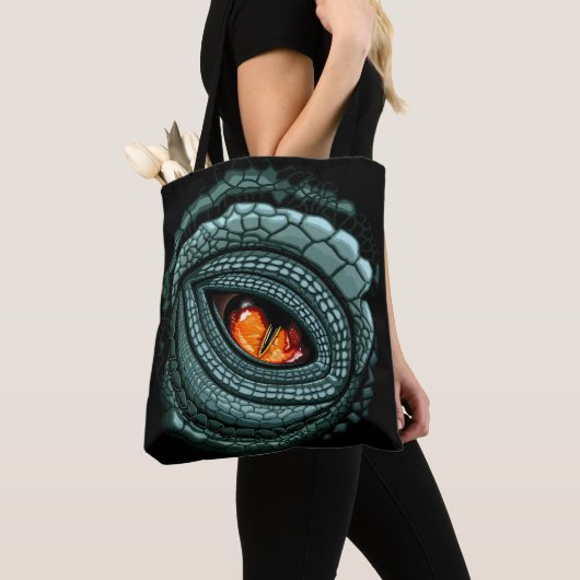 Tote Bag Œil de prédateur reptile primitif (De près)