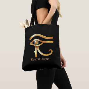 Tote Bag Oeil D'Or Chic De Horus, Hiéroglyphes Égyptiens