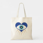 Tote Bag Oeil mal grec du coeur (Dos)