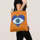 Tote Bag Oeil mal grec du coeur (De près)