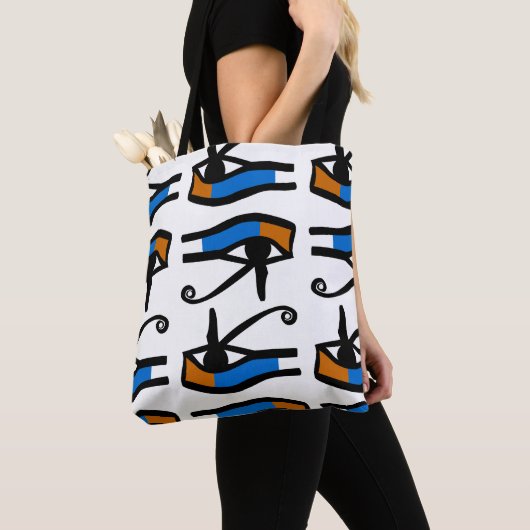 Tote Bag Oeil moderne Horus de hiéroglyphes du voyage | de (De près)