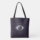 Tote Bag OEil mystique d'argent et de violet (Dos)