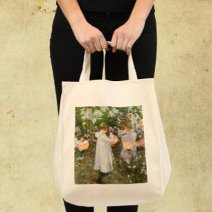 Tote Bag Œillet, Lys, Lys, Rose de John Singer Sargent
