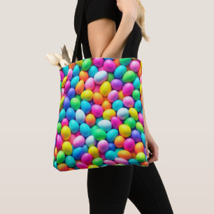 Tote Bag Oeuf de Pâques aux couleurs vives/Printemps