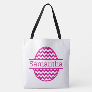 Tote Bag Oeuf de Pâques rose
