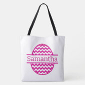 Tote Bag Oeuf de Pâques rose (Dos)