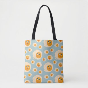 Tote Bag Oeufs de caricature Motif nourriture mûre