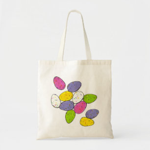 Tote Bag Oeufs de lait malté Chocolat Pâques Panier Bonbons