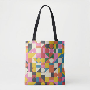Tote Bag OEuvre Bauhaus : composition géométrique abstraite