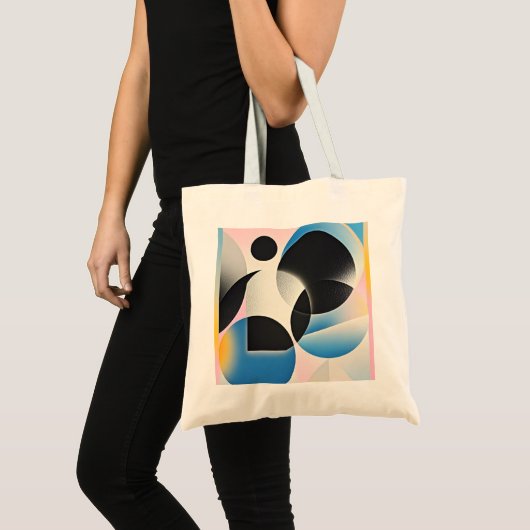 Tote Bag OEuvre d'art abstraite dynamique et fantaisiste gé (Devant (produit))
