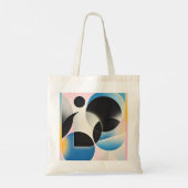 Tote Bag OEuvre d'art abstraite dynamique et fantaisiste gé (Dos)