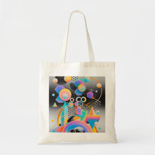 Tote Bag OEuvre d'art abstraite dynamique et fantaisiste gé