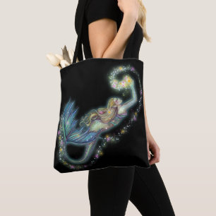 Tote Bag Œuvre d'art de sirène fantastique par Molly Harris