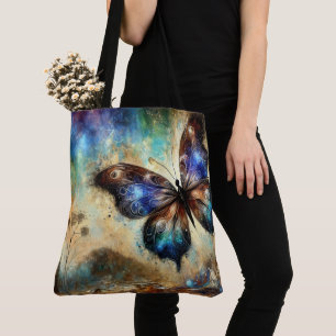 Tote Bag Œuvre d'art fantastique représentant un papillon c