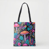 Tote Bag Oeuvre de champignons de la forêt enchantée (Devant)