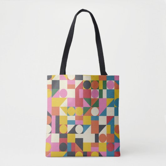 Tote Bag OEuvre de composition Bauhaus réalisée avec la plu (Devant)
